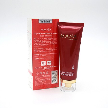 玛娜 晶透氨基酸洁面膏 100ml 温和清洁、抗氧化、纯净通透