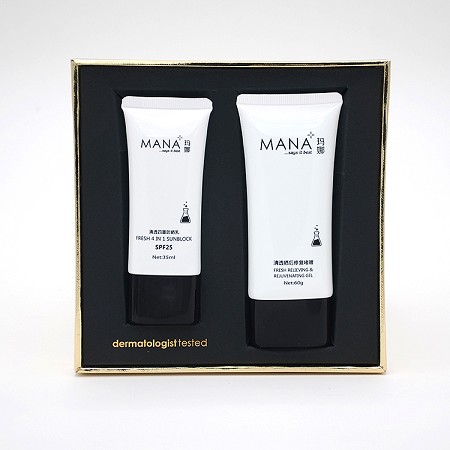 玛娜 清透防护组合(清透四重防护乳30g+清透隔离修护啫喱30g)