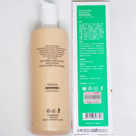 菲莎妮丝 绿茶净妍调理水400ml 清爽补水,抑制油光,细致毛孔,水亮光泽,预防痘痘粉刺