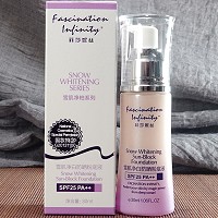 菲莎妮丝 雪肌净白防晒粉底液30mlSPF25PA++遮瑕修颜,抵抗紫外线,防止晒伤、晒黑