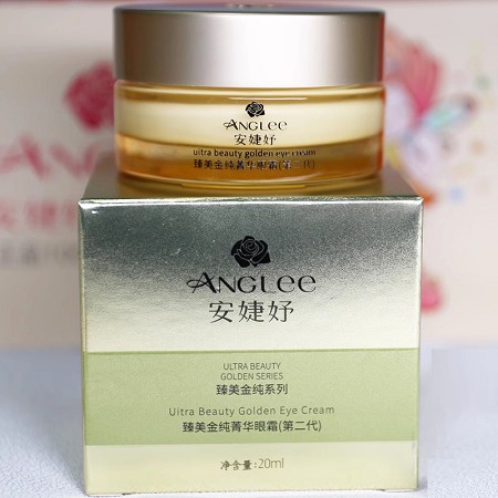 安婕妤 臻美金纯菁华眼霜20ml(第二代)提眼角、淡眼纹，改善黑眼圈、眼袋、眼浮肿