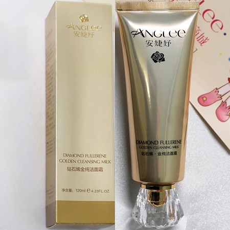 安婕妤 钻石烯金纯洁面霜120ml 温和洁净、卸去残妆污垢、滋润保湿