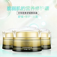 尹姬 甘草甜素 舒缓静肤霜25g 修复敏弱脆弱肌肤、改善毛细管薄、增厚角质层