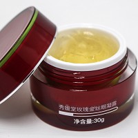 秀媛堂 玫瑰金丝眼凝露霜30g含活性金箔及玫瑰精华成分,淡化细纹,紧致抗皱,保湿抗氧,嫩滑眼肌